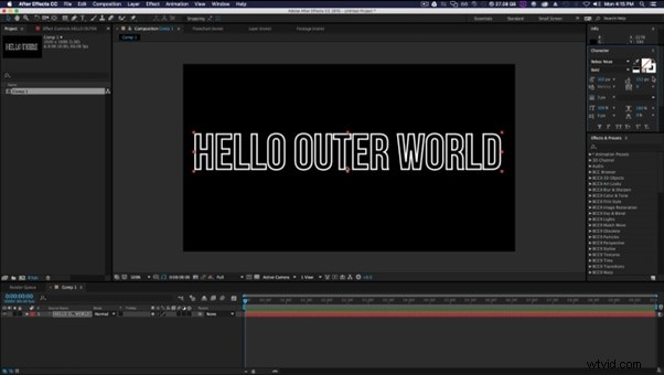 Tekststreken beheersen in After Effects:een uitgebreide gids 