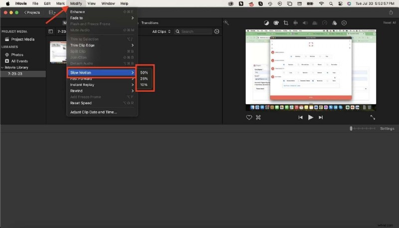 iMovie Slow Motion:een stapsgewijze handleiding + alternatief 