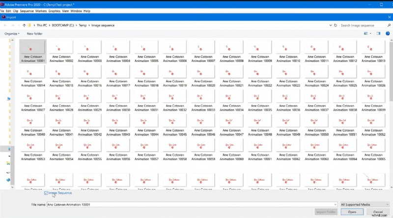 Importeer afbeeldingsreeksen in Premiere Pro 2024:een complete gids 