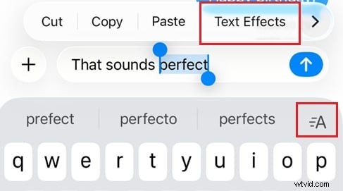 Tekst animeren op iPhone:iMessage en video-effecten (2 methoden) 