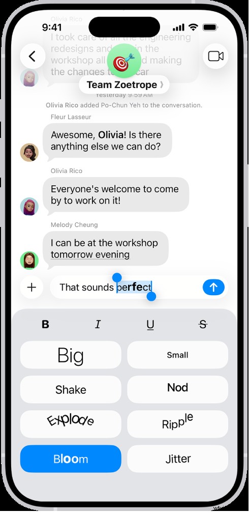 Tekst animeren op iPhone:iMessage en video-effecten (2 methoden) 