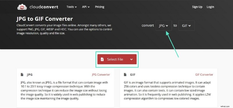Converteer JPG naar GIF:Gemakkelijke en gratis online converter [2024] 