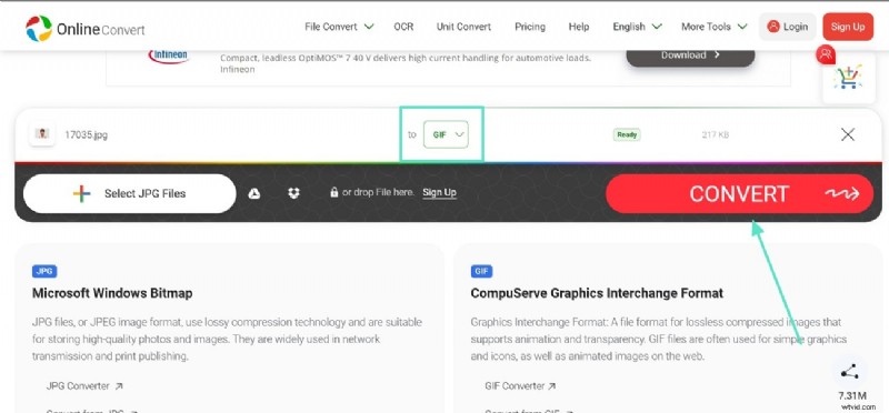 Converteer JPG naar GIF:Gemakkelijke en gratis online converter [2024] 