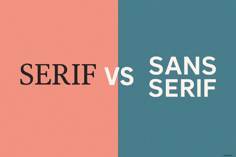 Serif vs. Bezpatková písma:Komplexní průvodce pro designéry 