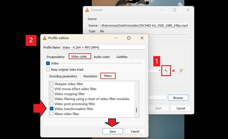VLC Player:Otočte a překlopte videa (s průvodcem exportem) 