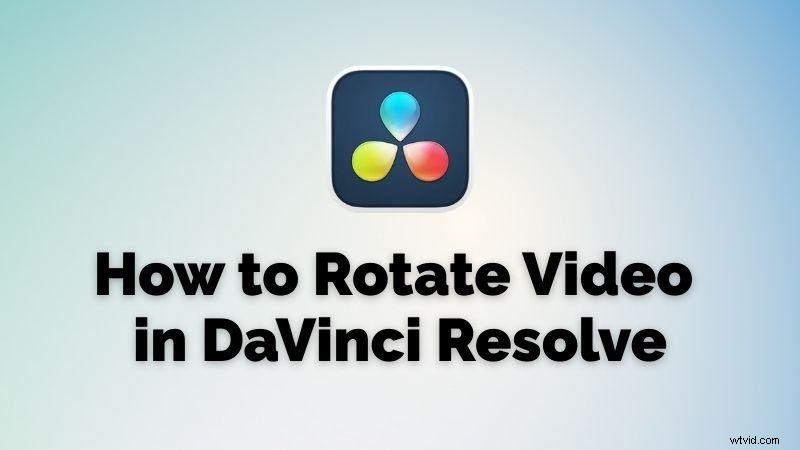 Snelle videorotatie in DaVinci Resolve:een beginnershandleiding 