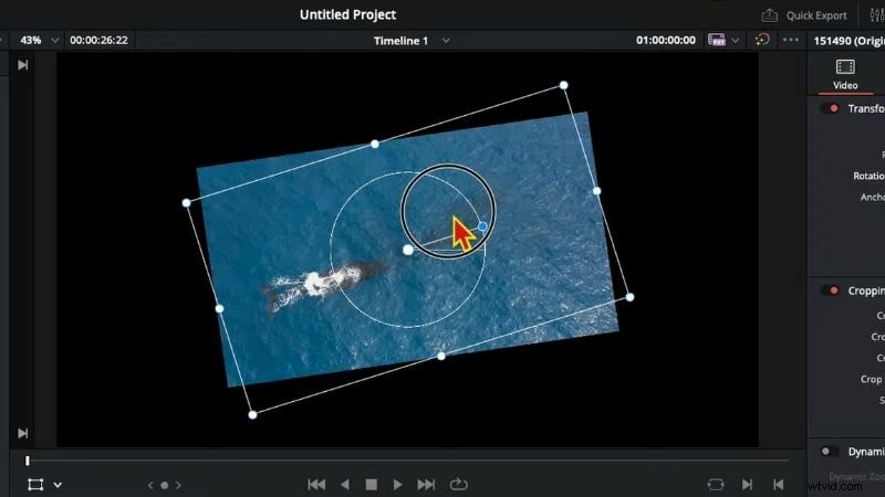 Snelle videorotatie in DaVinci Resolve:een beginnershandleiding 