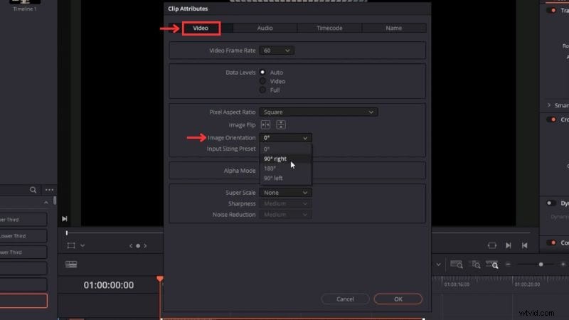 Snelle videorotatie in DaVinci Resolve:een beginnershandleiding 