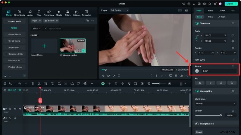 Snelle videorotatie in DaVinci Resolve:een beginnershandleiding 