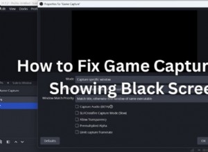 Problemen oplossen met OBS Black Screen:oplossingen en oplossingen voor het vastleggen van games 