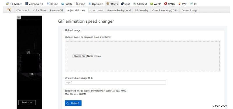 Pas moeiteloos de GIF-snelheid aan:pc, mobiele en online tools 