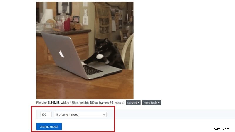 Pas moeiteloos de GIF-snelheid aan:pc, mobiele en online tools 