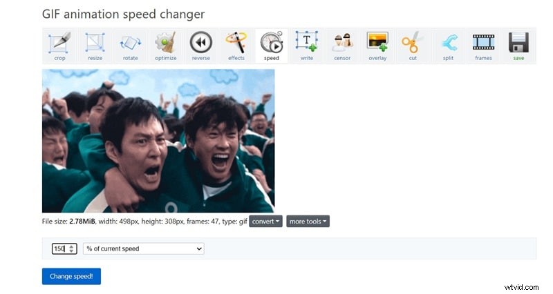 Beste GIF-snelheidswisselaars:animaties aanpassen en verbeteren (2025) 