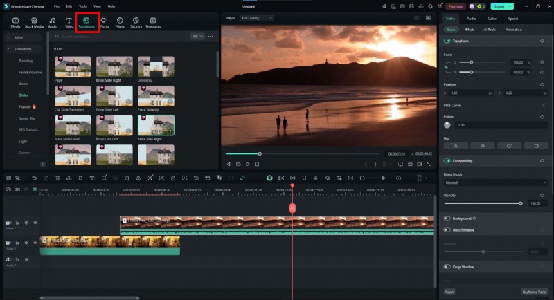 Vloeiende dia-overgangen in Premiere Pro en Filmora:een complete gids 