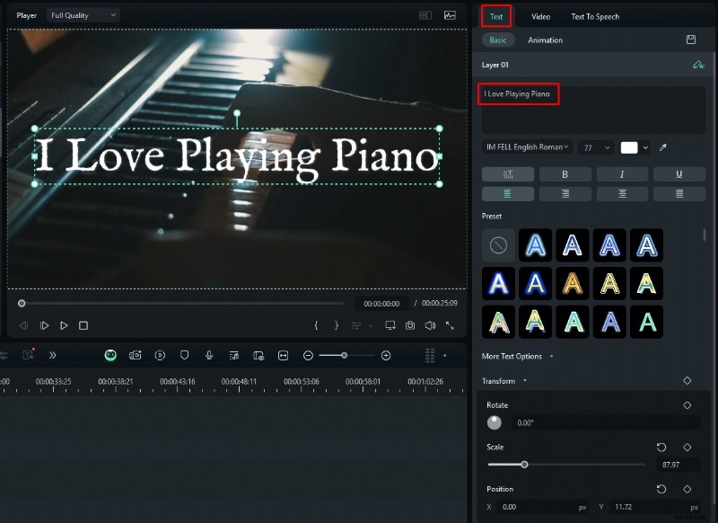 Filmora-tutorial:voeg een stijlvol vallend teksteffect toe aan uw video s 