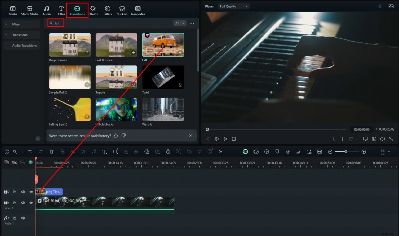 Filmora-tutorial:voeg een stijlvol vallend teksteffect toe aan uw video s 