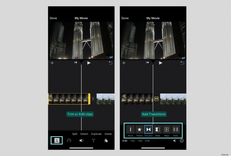 Videoclips samenvoegen in iMovie (iPhone en Mac) - een stapsgewijze handleiding 