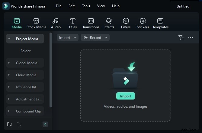 Filmora:eenvoudige tekstanimatie - sjablonen en effecten (mobiel en desktop) 