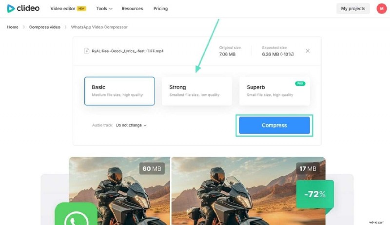 Beste videocompressietools voor WhatsApp (2024) 