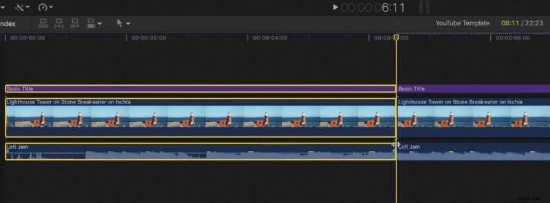 Het splitsen van clips beheersen in Final Cut Pro:een stapsgewijze handleiding 