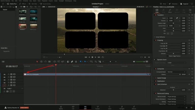 DaVinci Resolve PIP-zelfstudie:Picture-in-Picture-effecten maken 