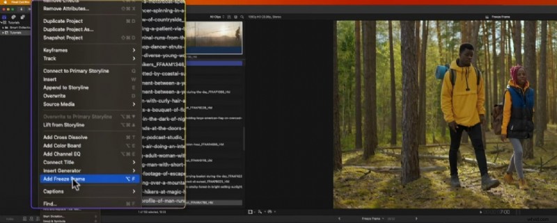 Freeze Frames toevoegen in Final Cut Pro:een complete, professionele zelfstudie 