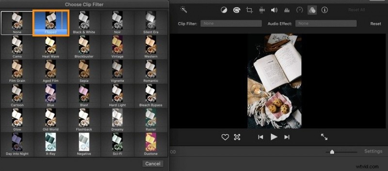 Jak přetáčet videa v iMovie:Průvodce pro Mac a iPhone 