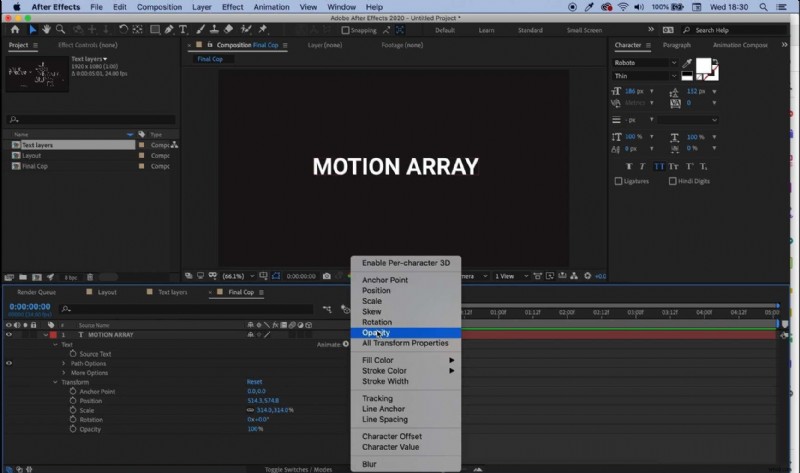 Kinetická typografie v After Effects 2024:Průvodce pro začátečníky 
