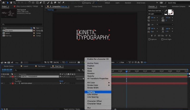 Kinetická typografie v After Effects 2024:Průvodce pro začátečníky 