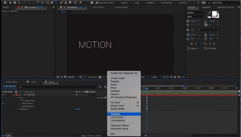 Kinetická typografie v After Effects 2024:Průvodce pro začátečníky 