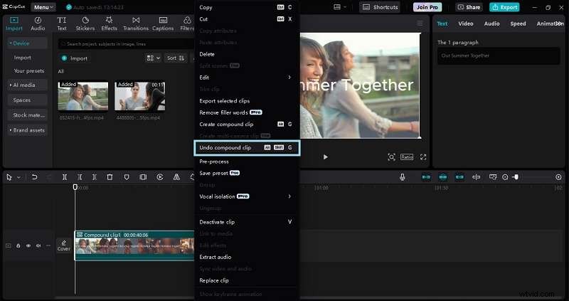 CapCut beheersen:een beginnershandleiding voor samengestelde clips 