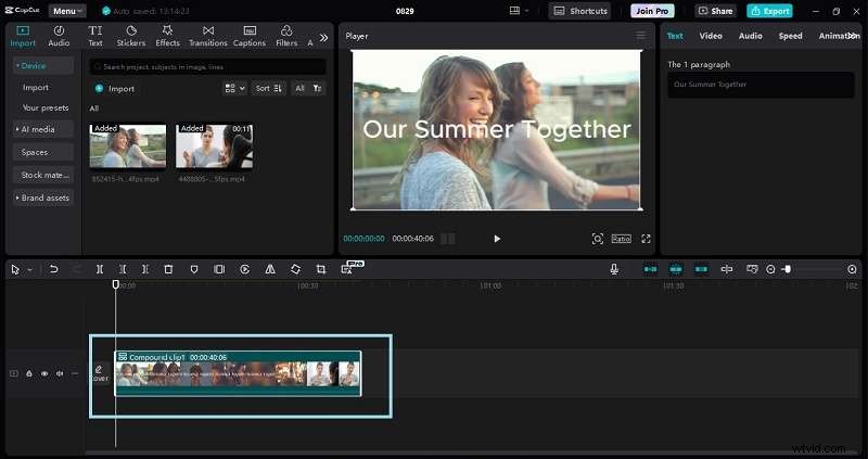 CapCut beheersen:een beginnershandleiding voor samengestelde clips 
