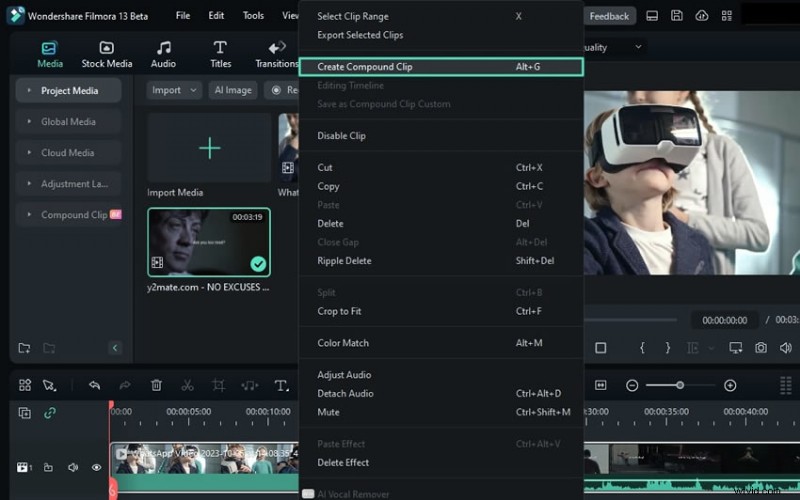DaVinci Resolve Compound Clips:Průvodce pro začátečníky jednoduššími úpravami 