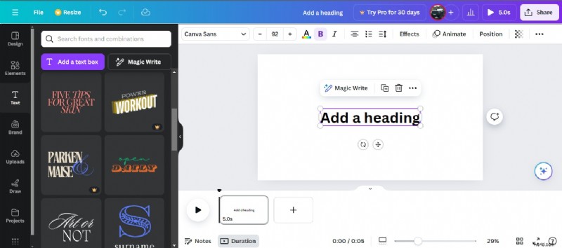 Onderschriften toevoegen aan video s op Canva:een eenvoudige en gratis handleiding 