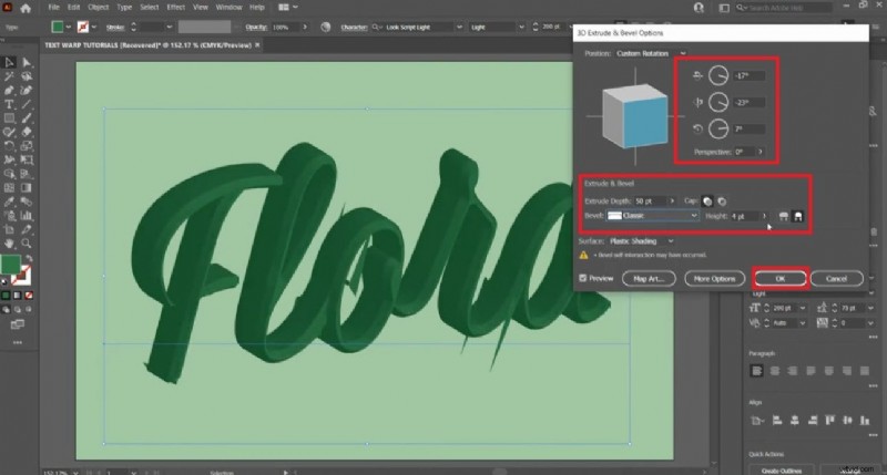 Maak verbluffende 3D-tekst in Adobe Illustrator – Stapsgewijze handleiding 