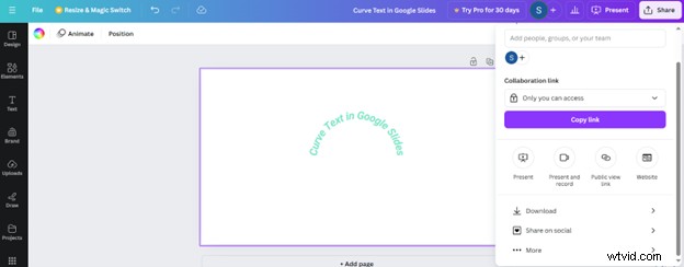 Vytvořte zakřivený text v Prezentacích Google:4 osvědčené techniky 