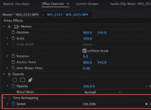 Dominar la reasignación del tiempo en Premiere Pro:una guía completa 
