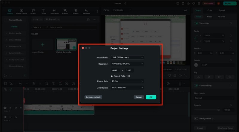 Converteer en verbeter de videoresolutie:gratis HD 1080p online met Filmora 