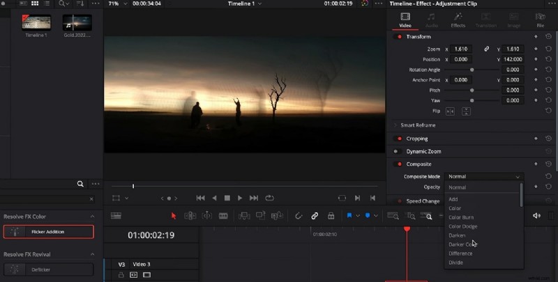 Voeg een aanpassingslaag (clip) toe in DaVinci Resolve:stap-voor-stap handleiding 