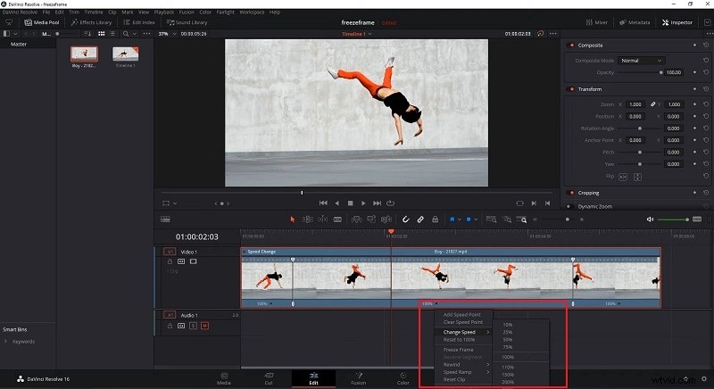 Pas de videosnelheid aan in DaVinci Resolve:deskundige technieken en gebruiksvriendelijke alternatieven 