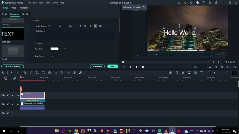 Mastertekst-achter-object bewerken in Filmora:een stapsgewijze handleiding 