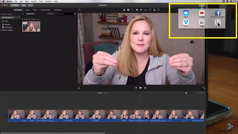 Jak exportovat videa z iMovie:Kompletní průvodce pro iPhone a Mac 
