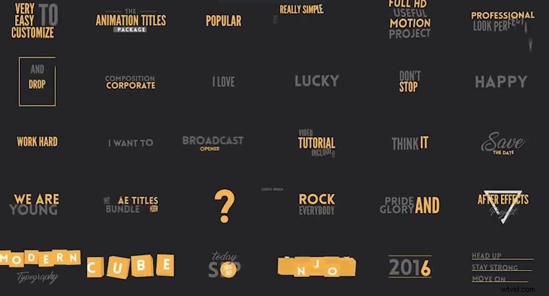 Top 10 onmisbare tekstvoorinstellingen voor Adobe After Effects 