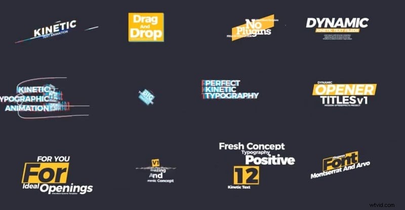 Top 10 onmisbare tekstvoorinstellingen voor Adobe After Effects 