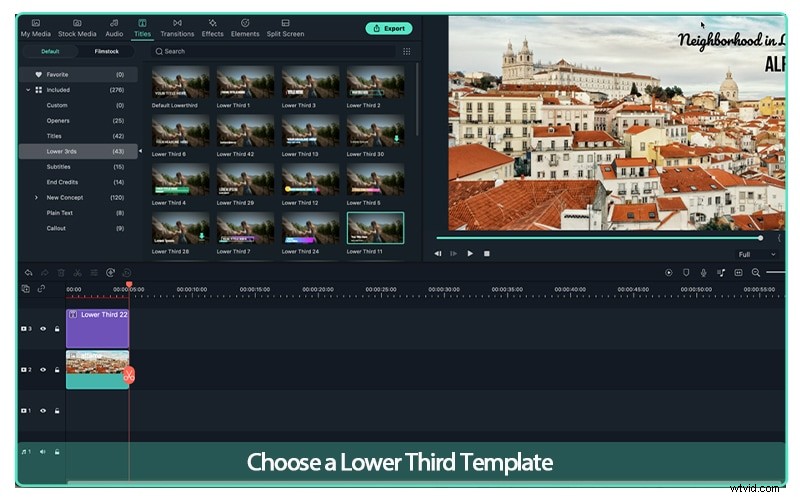 Voeg binnen enkele minuten een professionele Lower Third toe aan je video 