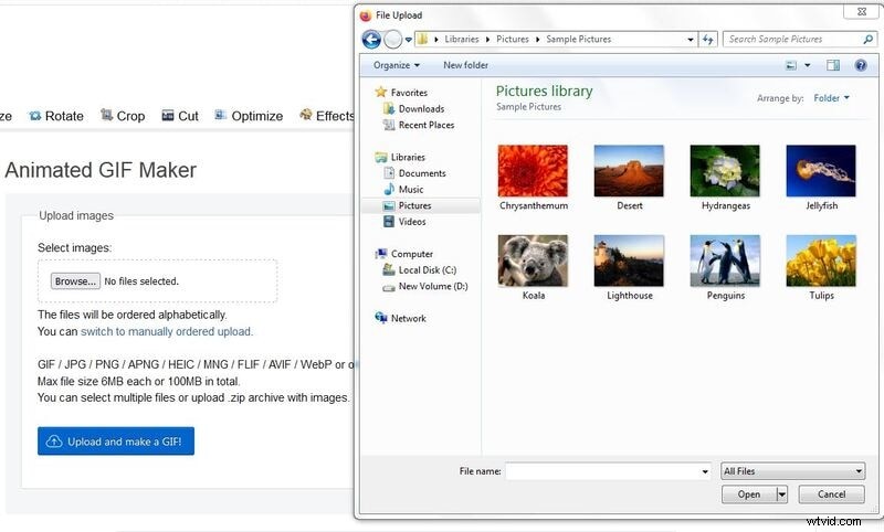 Beheers EZGIF:maak, converteer en snij GIF s eenvoudig bij 