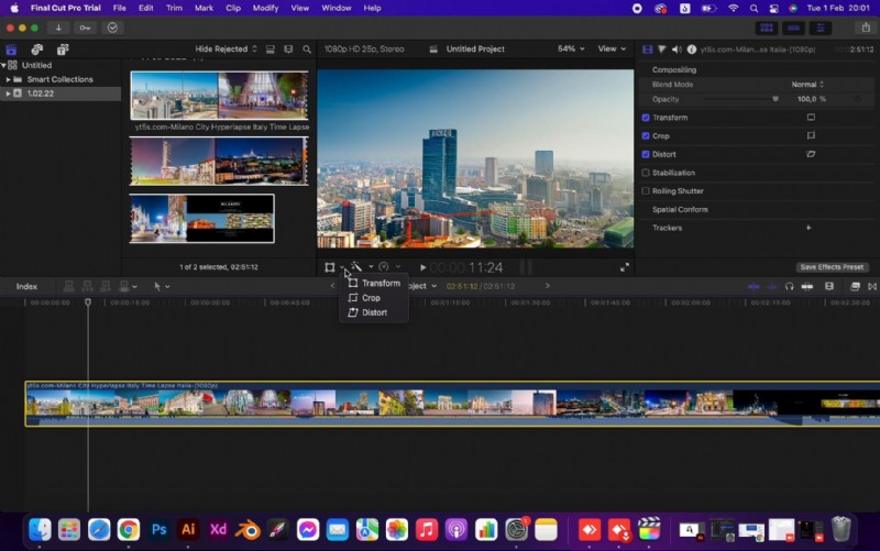 Een video bijsnijden in Final Cut Pro:een stapsgewijze handleiding 