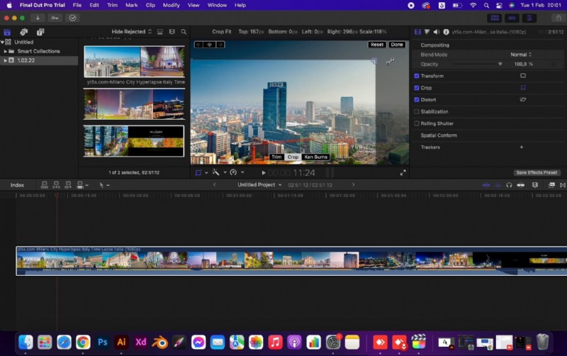 Een video bijsnijden in Final Cut Pro:een stapsgewijze handleiding 