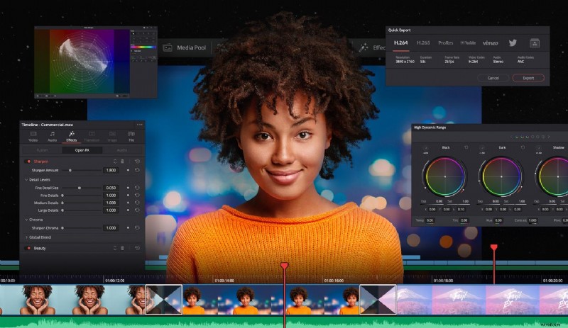 Stapsgewijze handleiding voor het bijsnijden van video s in DaVinci Resolve 