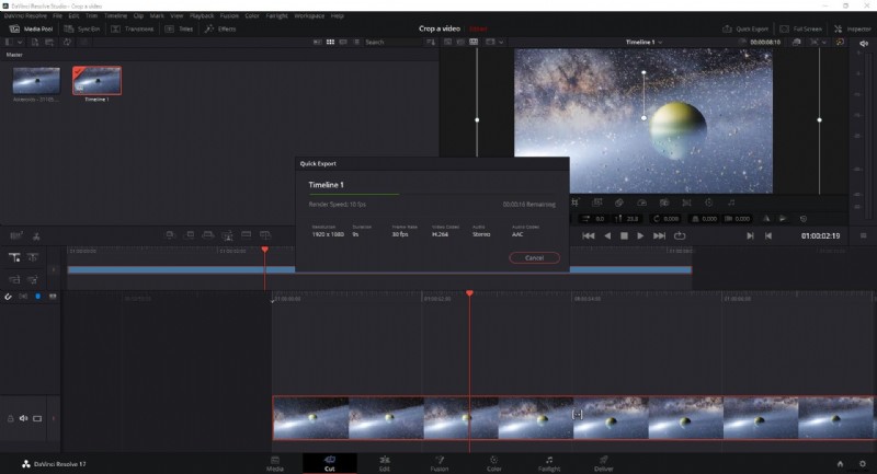 Stapsgewijze handleiding voor het bijsnijden van video s in DaVinci Resolve 